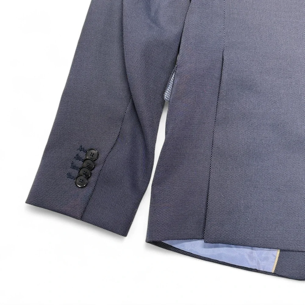 Zara Man Blue Textured Blazer‎ Suit Jacket Summer 2016 Collection 40 US NWT